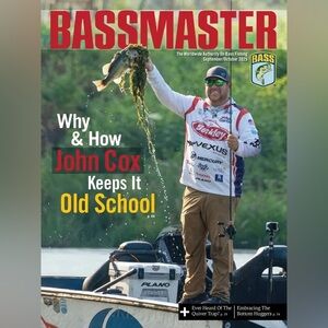 BASSMASTER - WHY & HOW JOHN COX KEEPS IT OLD SCHOOL. SEPT./OCT. 2025. NEW